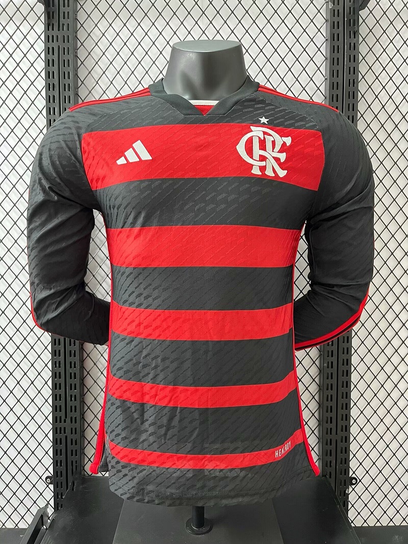 AAA Quality Flamengo 24/25 Home Long Soccer Jersey(Player)